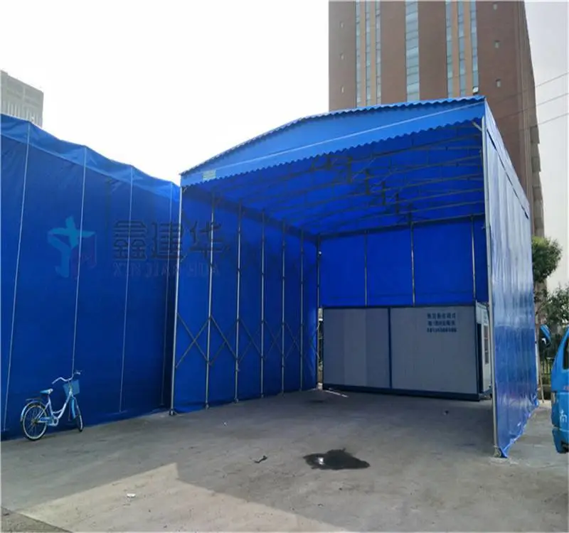 电动移动推拉棚 电动仓库伸缩雨棚 坚固 浚县