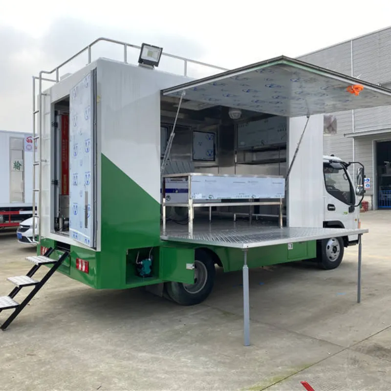 蓝牌江淮康铃施工工地流动快餐车后勤保障炊事车