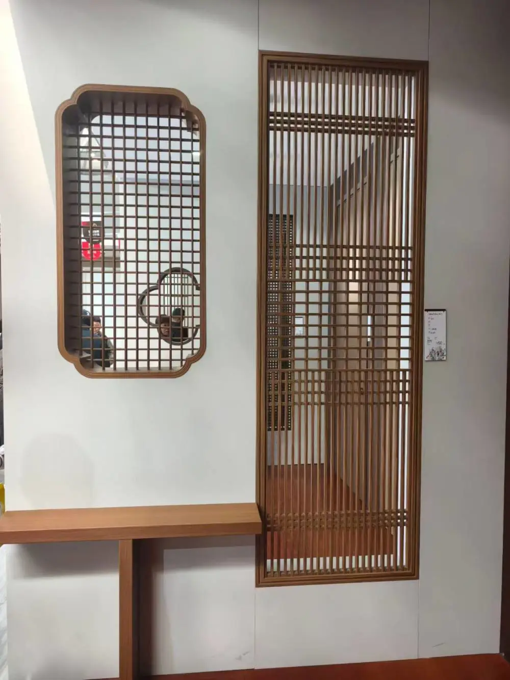 中式实木窗花推拉隔断门_折叠新中式屏风_宋代美学木窗花基地