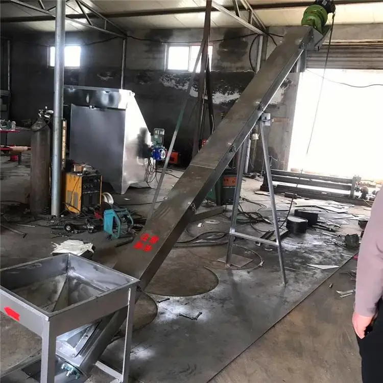 商丘工地上料提升机垂直螺旋输送机大拇指机械蛟龙上料机