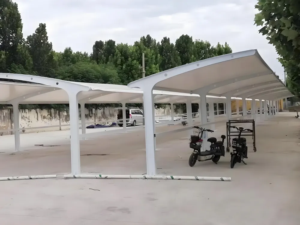张拉膜景观棚膜结构休闲棚公园景区遮阳防雨