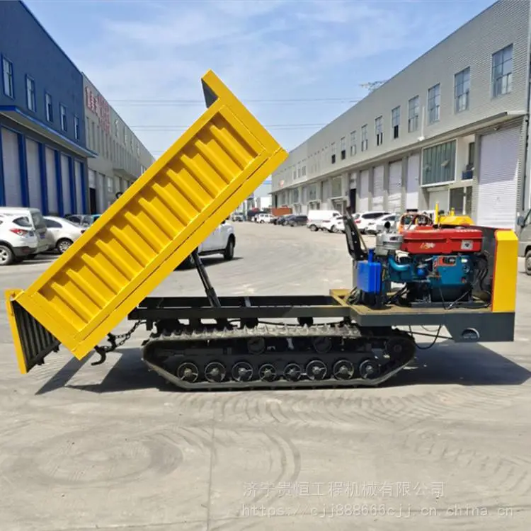 贵恒GT825四不像履带运输车 8吨工程翻斗自卸车 5吨木材搬运车