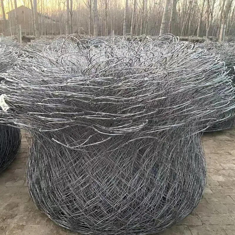 合金钢网兜规程 抢险防汛专用手编不锈钢丝网袋 1.5*1.3镀锌网兜