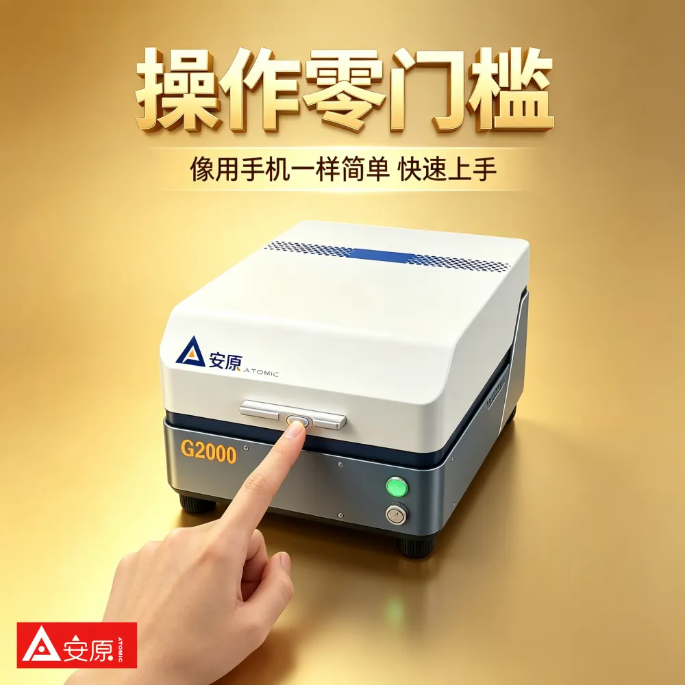 安原ATOMIC G2000高精度黄金纯度分析仪智能一键操作二手黄金回收