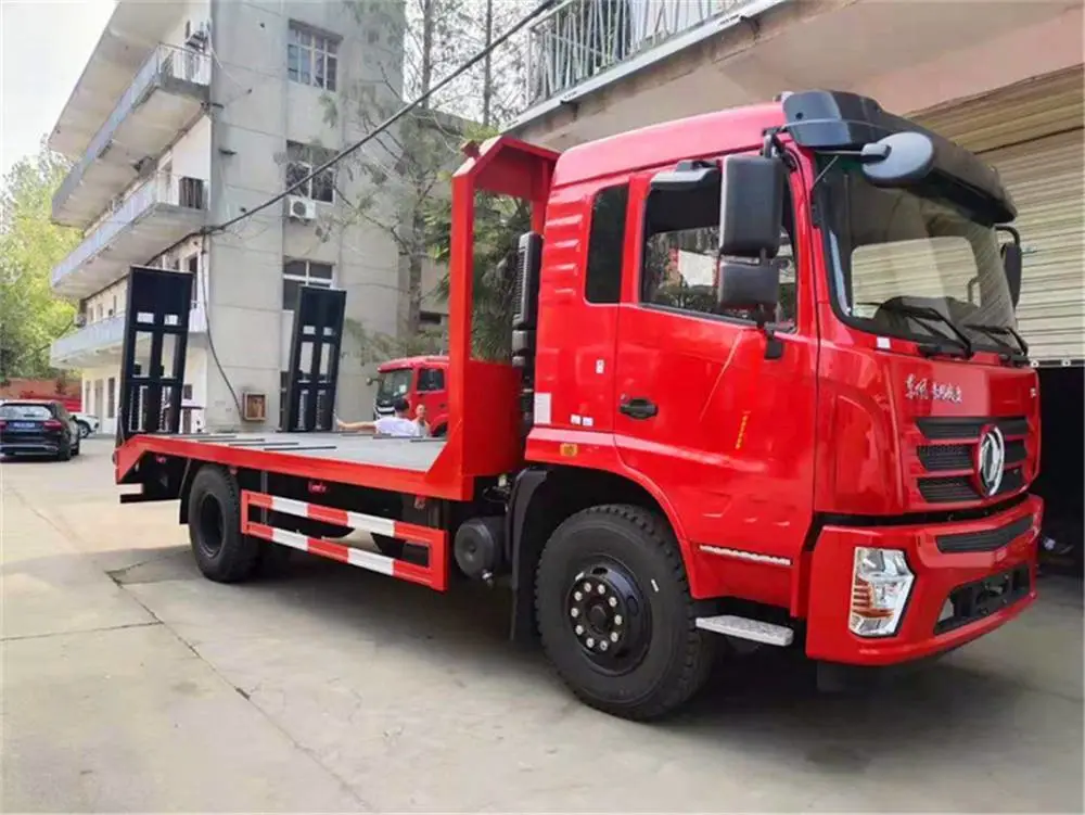 湖北 解放 8吨二手挖机拖车 高低板小挖机拖车 恒龙专用车