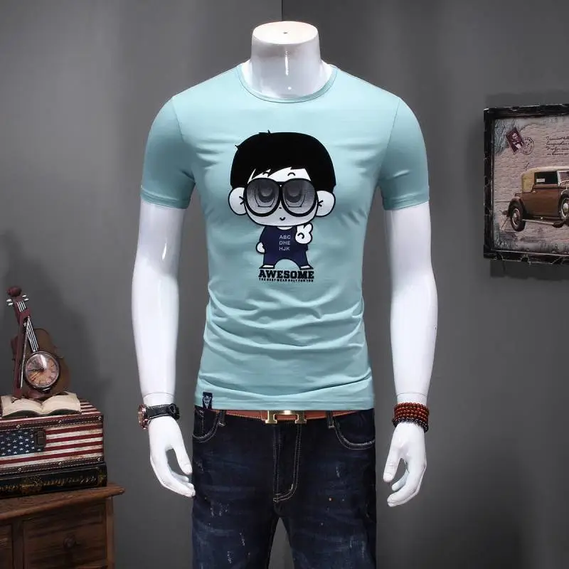 广东地摊卖20的衣服批发韩版纯棉大码短袖T恤5元服装批发***