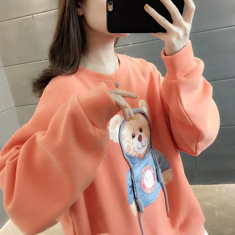 一般批发衣服去哪里拿货韩版新款印花秋冬外贸尾货卫衣批发工地衣服在哪里批发