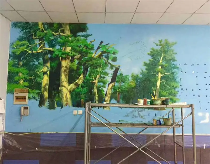 泊头任丘黄骅墙绘涂鸦壁画公司_墙画手绘墙体彩绘外墙围墙文化墙彩绘手绘墙公司