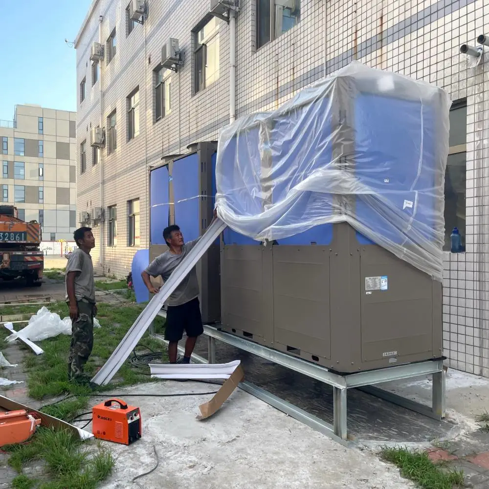 邢台养牛场空气源热泵供热工程施工