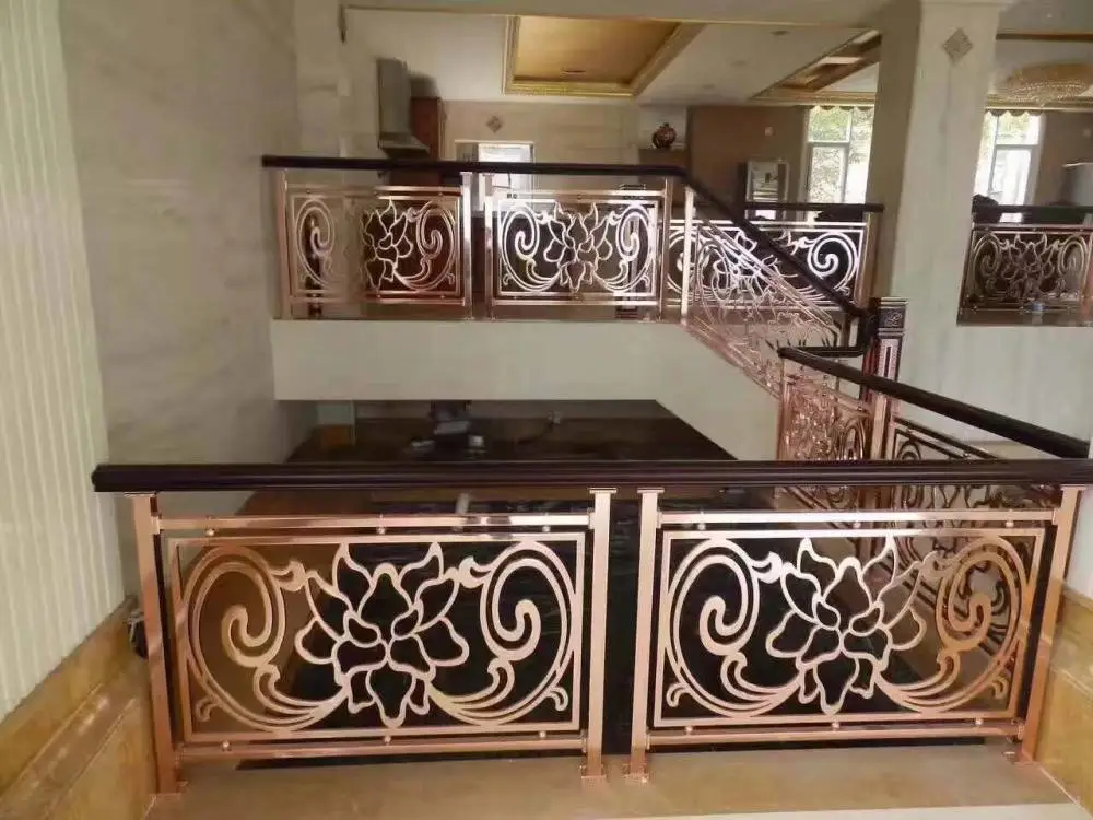 福建金属铜铝楼梯扶手生产厂家
