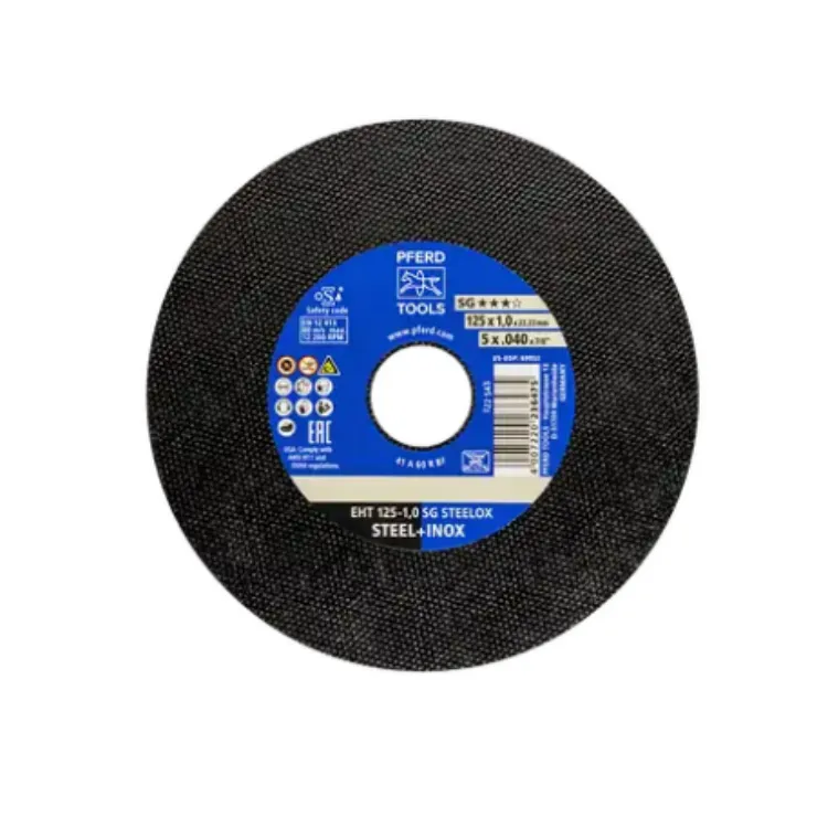 德国原装 PFERD马圈 钢与不锈钢通用切割片 E 125-7 PSF STEEL/X-LOCK