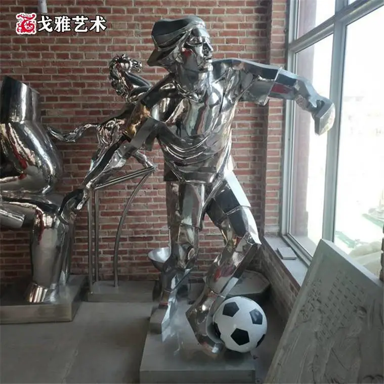 陕西动物不锈钢雕塑 门口卡通玻璃钢企业形象卡通人物雕塑