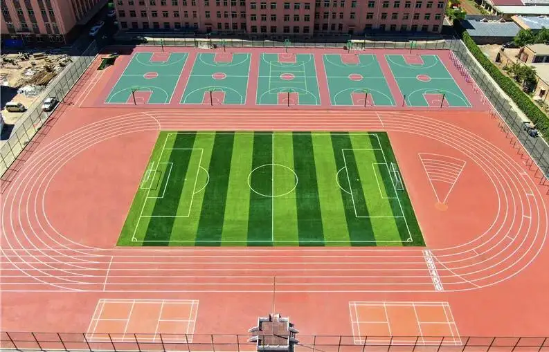 莱城幼儿园地胶常熟塑胶彩色场地建设