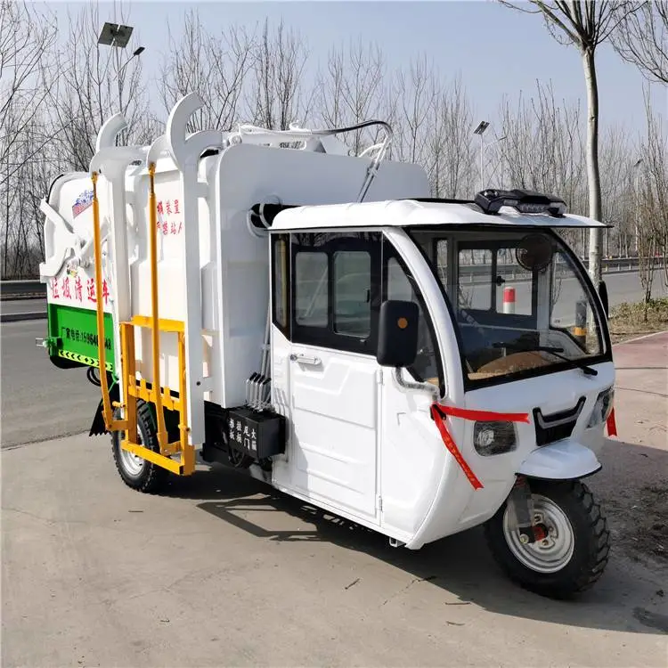 4方电动挂桶垃圾车 无噪音垃圾清运车 自装自卸垃圾运输车