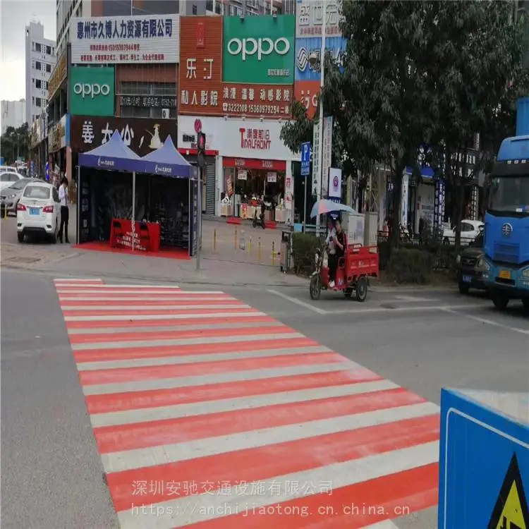 深圳厂房热熔划线 检测站热熔标线施工多年经验