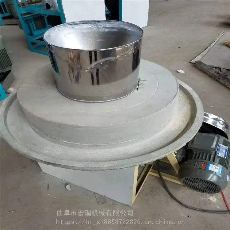 苏州花生酱石磨机白色砂岩石电动石磨磨芝麻酱石磨