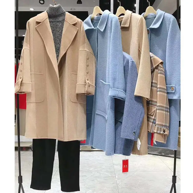 璱妠品牌折扣羊绒大衣休闲直播正品男装品牌尾货批发广西防城港羽绒服批发尾货