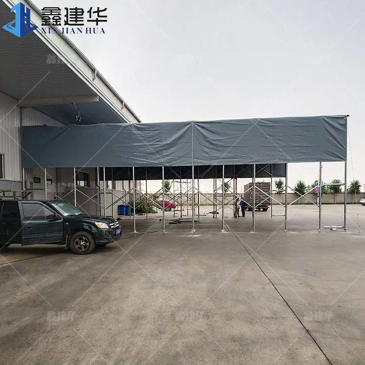 衡阳伸缩雨棚轨道式帐篷室内工业棚可上门量尺