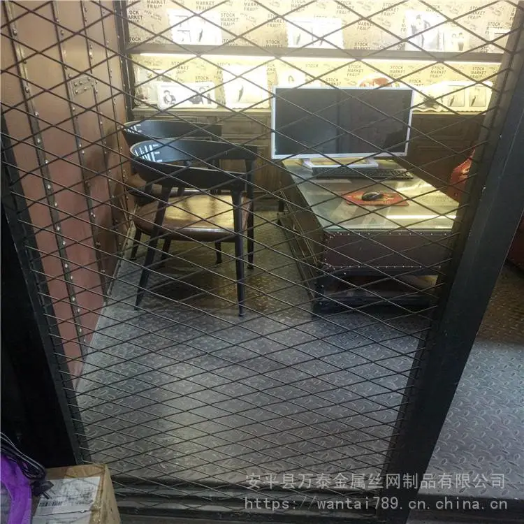商场装饰菱形网 喷塑菱形钢板网 吊顶装饰钢板网