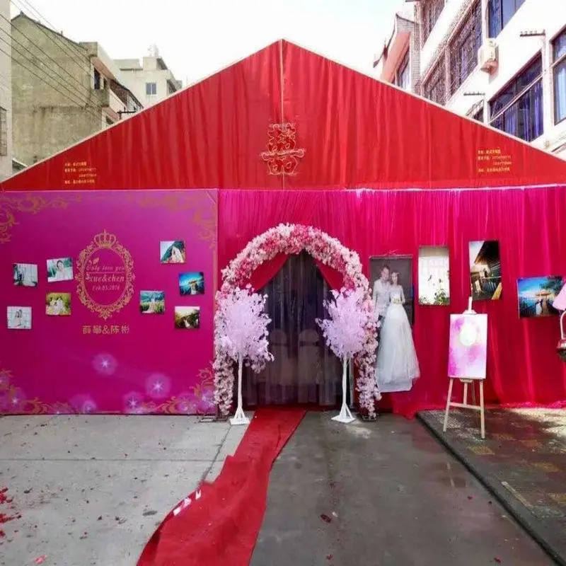 山东枣庄防风遮阳婚庆帐篷租赁款式多样安全稳固
