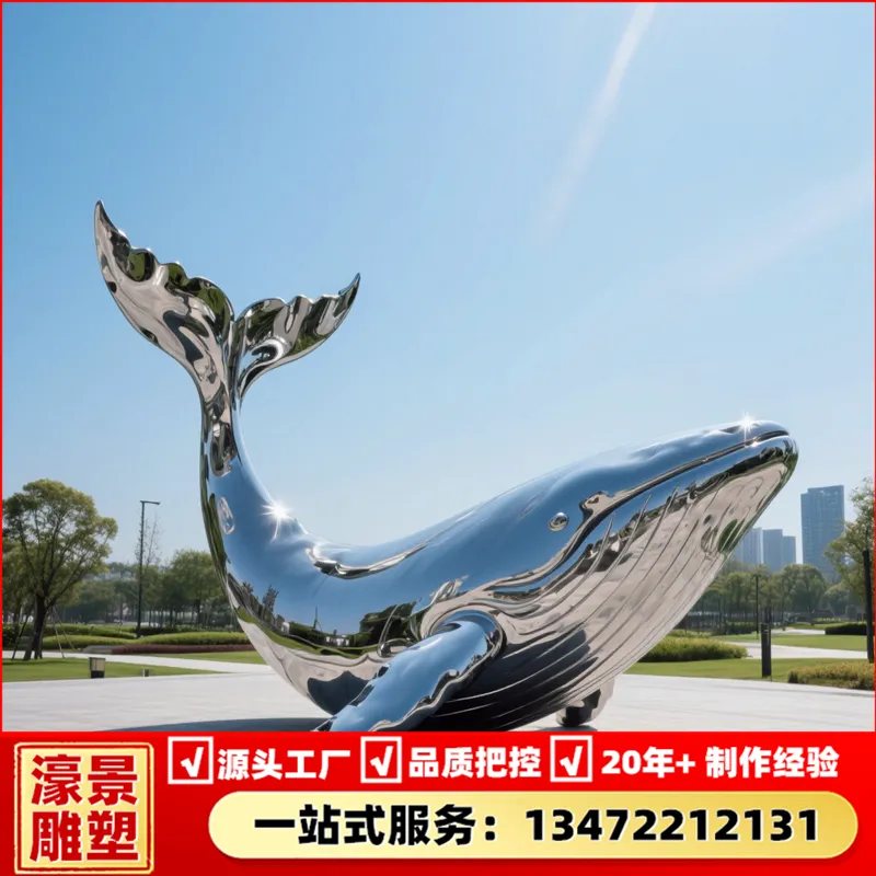 不锈钢几何面动物雕塑仿真海豚造型景观售楼部水景装饰摆件不锈钢雕塑厂家