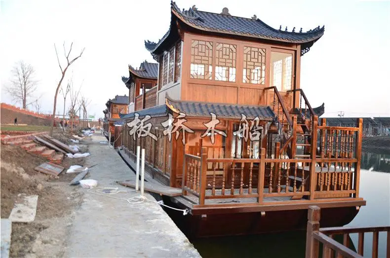 露天画舫船 画舫船 木船 厂家公司