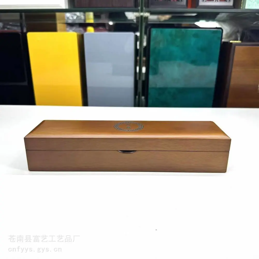 沉香木盒 礼品盒定做 中药丸木盒包装 黑色烤漆木盒龙港木盒厂