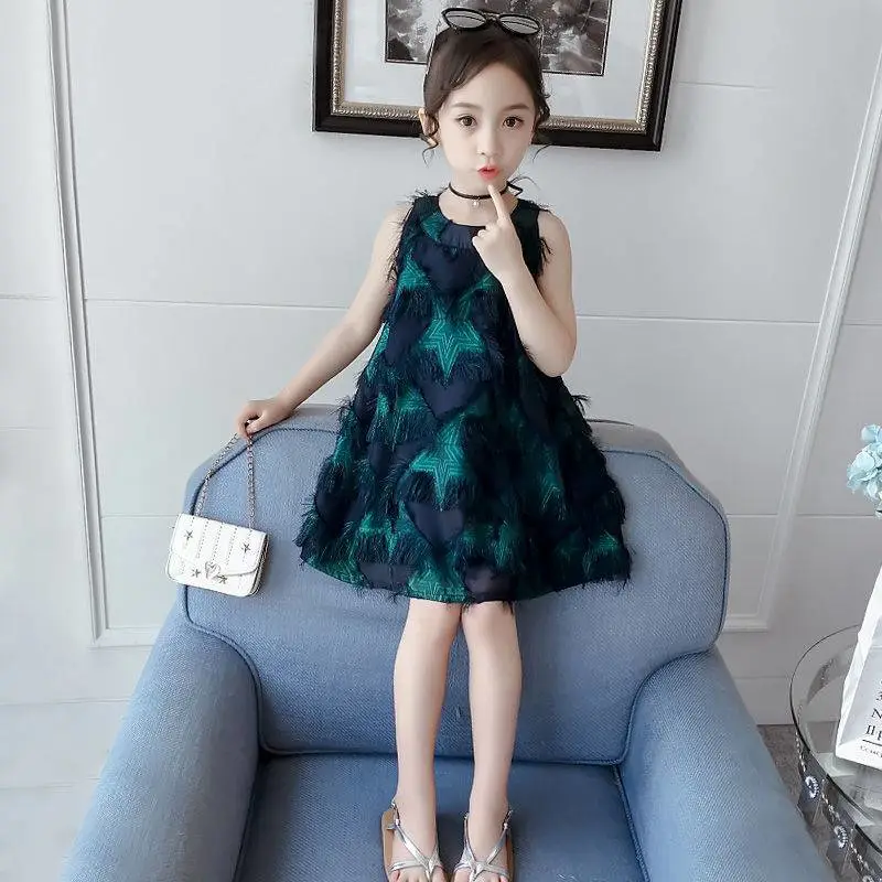 摆地摊的货源从哪里批发女童连衣裙夏季儿童夏韩版可爱裙子蕾丝广州3到十元童装批发