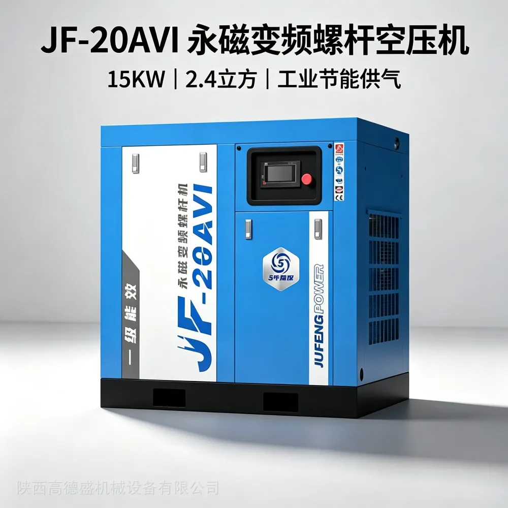 供应巨风JF-20AVI油冷永磁变频螺杆空压机15KW稳定节能气泵高效