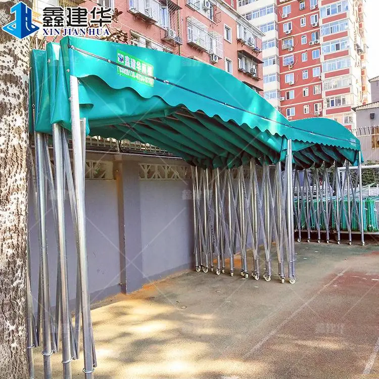 淮安清河有关伸缩拉棚的篷布使用 移动帐篷鑫建华钢结构