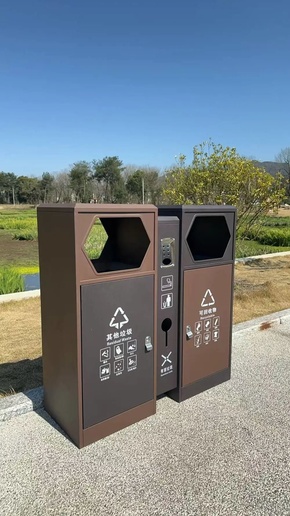 南京银东FD110施工注塑垃圾桶 KJ140分流加工果壳垃圾箱制造厂