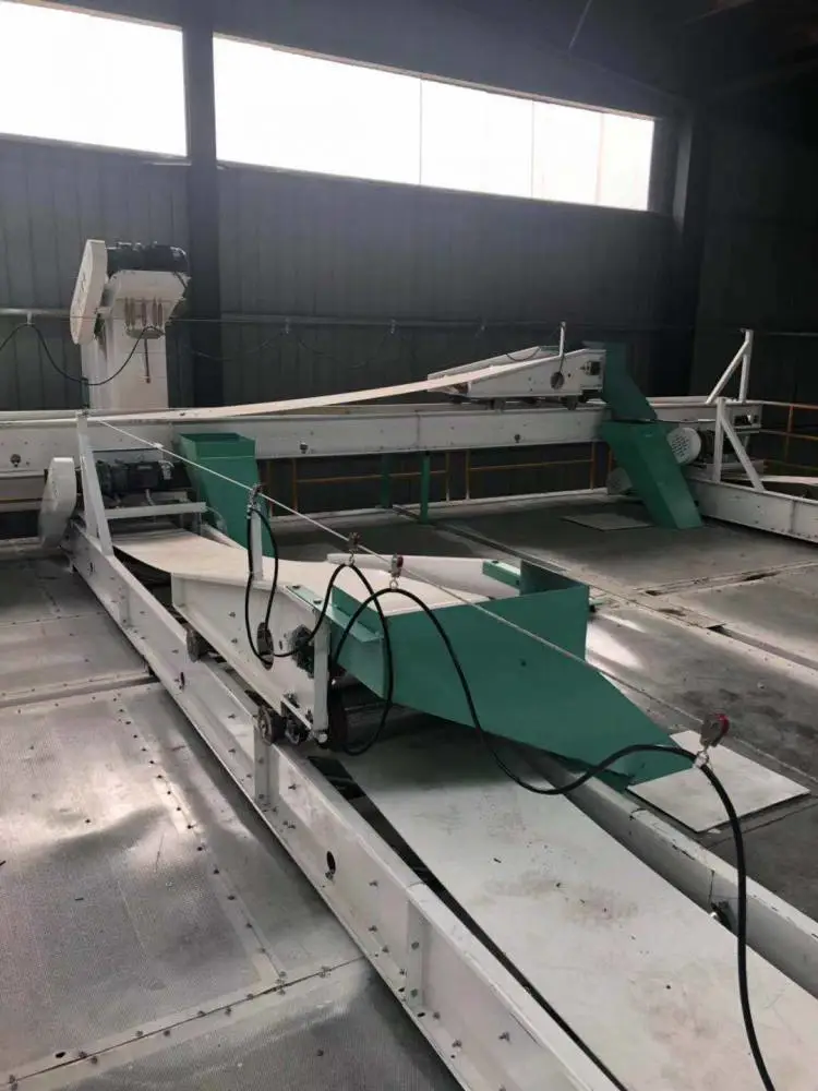 专业生产大型悬空流水线跑车多点卸料 悬空卸粮平板遥控悬空平板输送