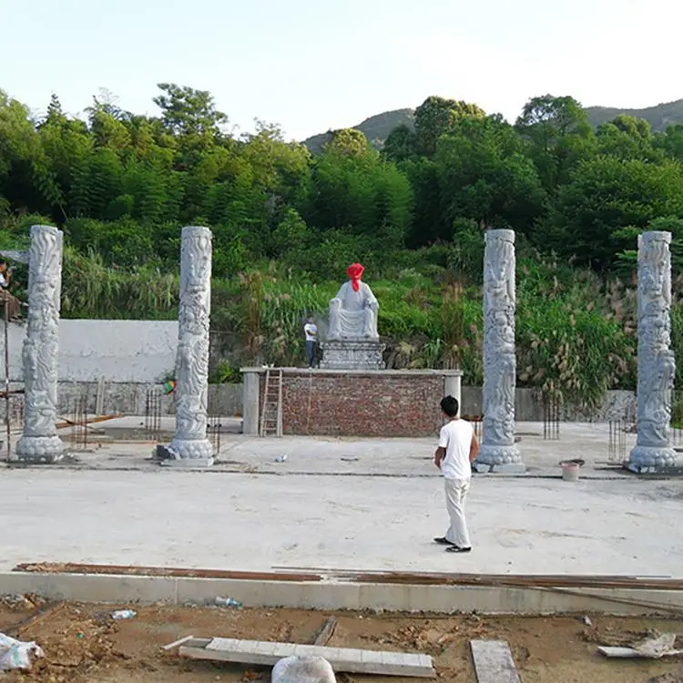 花岗岩图腾柱 公园图腾柱 浮雕文化柱 支持加工