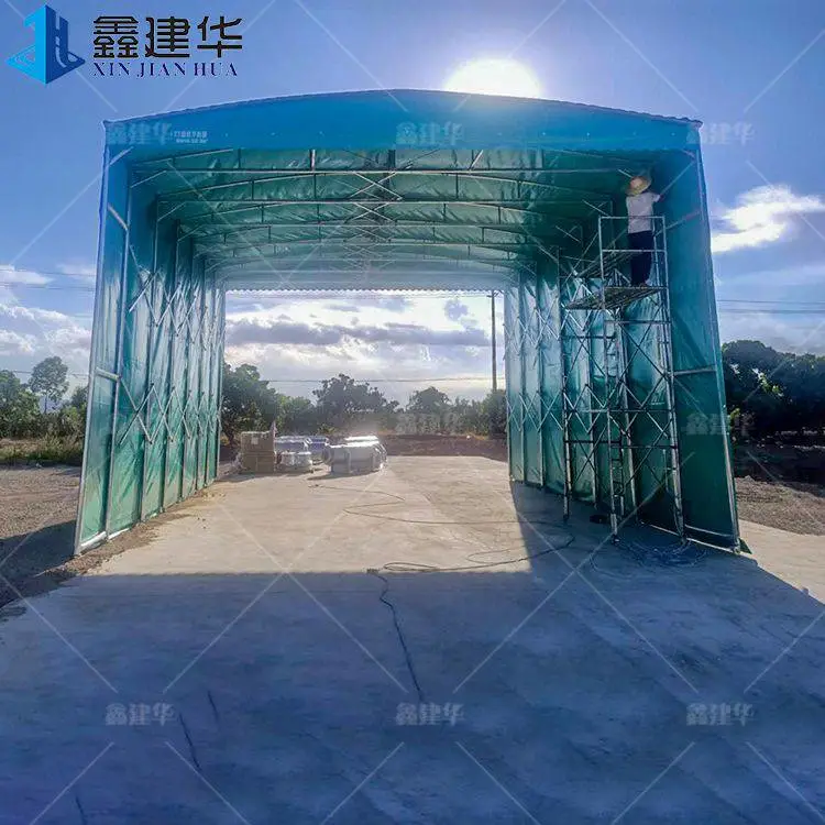 河南郑州新郑 户外临时推拉棚 大型移动棚 售后