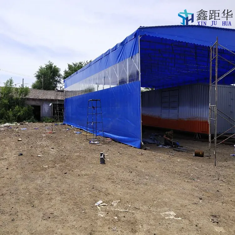 大型自动雨棚平顶山湛河大型仓库蓬雨棚价格