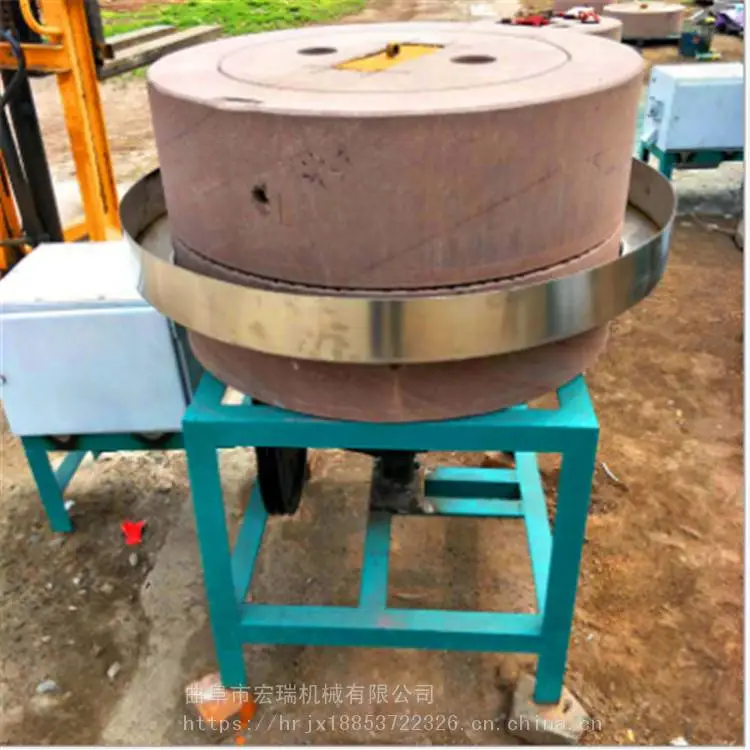 江西省油石磨机 电动石磨小麦面粉专用电动石磨