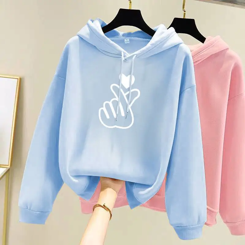 地摊衣服批发童装连帽加绒卫衣女地摊货连帽卫衣女秋冬装新款摆地摊批发衣服哪里便宜