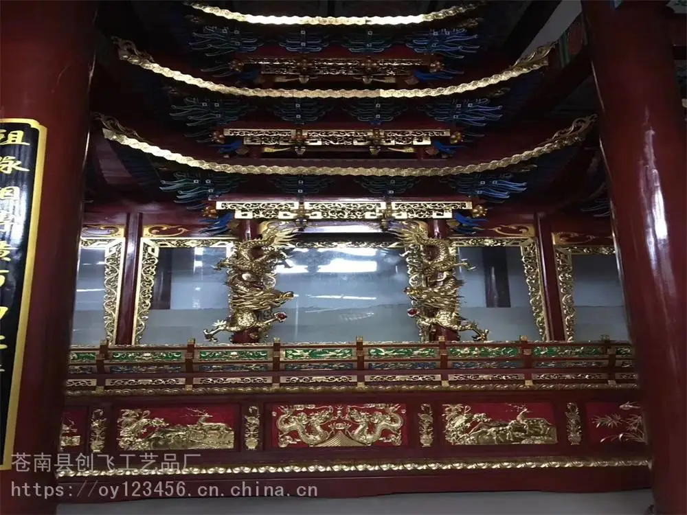 创飞寺庙大型木雕佛龛厂家 铝合金千佛殿佛龛 专业生产铝合金佛龛