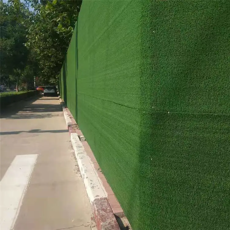 道路围挡绿草坪 万立森地产围挡板绿草坪 防城港仿草坪围挡用地毯