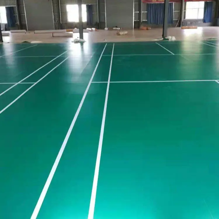工厂***PVC塑胶地板/欧宝瑞羽毛球地板/沙地纹pvc运动地胶