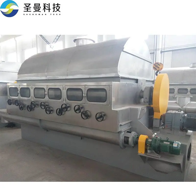 发酵液滚筒刮板干燥器圣曼科技 粘稠液体冷却滚筒刮板结片机300kg