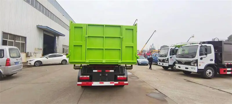 车厢可卸式搅拌车出售 3吨勾臂式垃圾车参数报价