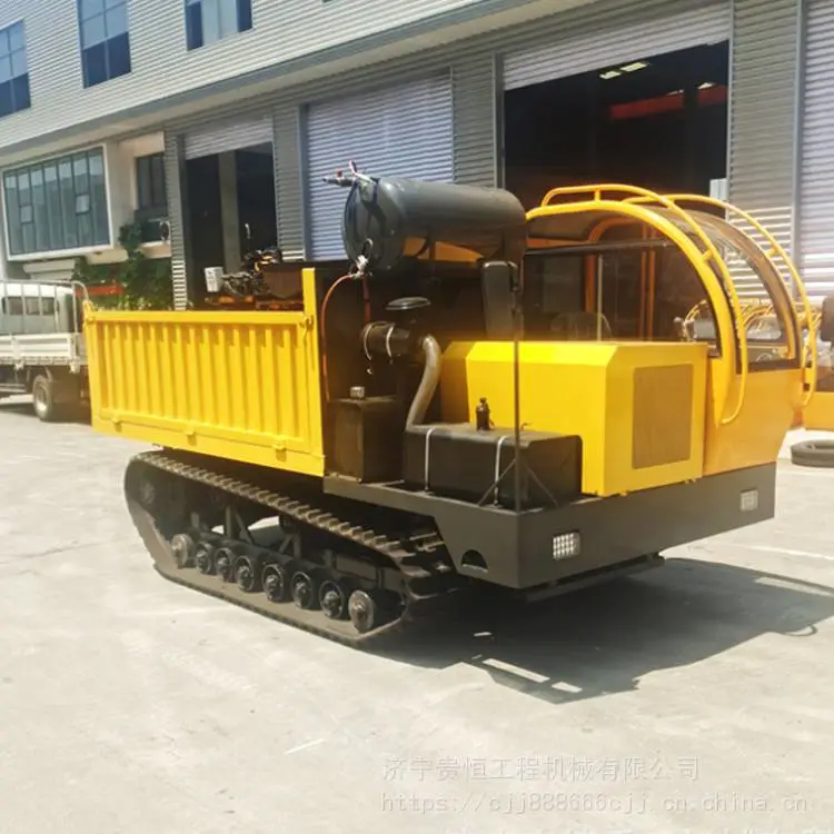 贵恒重工 林业机械履带运输车 小型农用爬山虎 座驾式履带搬运车
