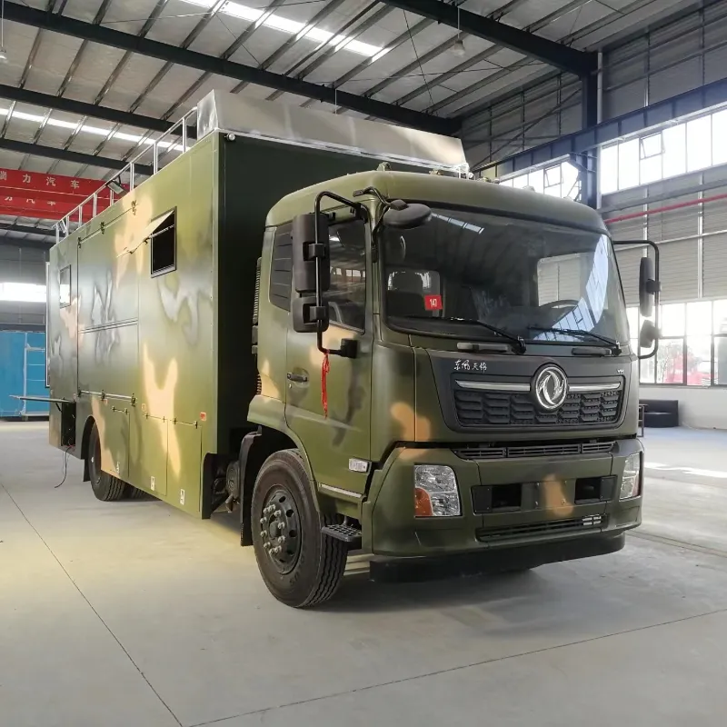 蓝牌江淮康铃施工工地流动快餐车后勤保障炊事车