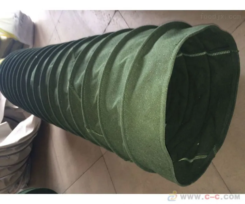 金华耐高温软连接 帆布软连接厂价直销圆筒式伸缩护罩包邮
