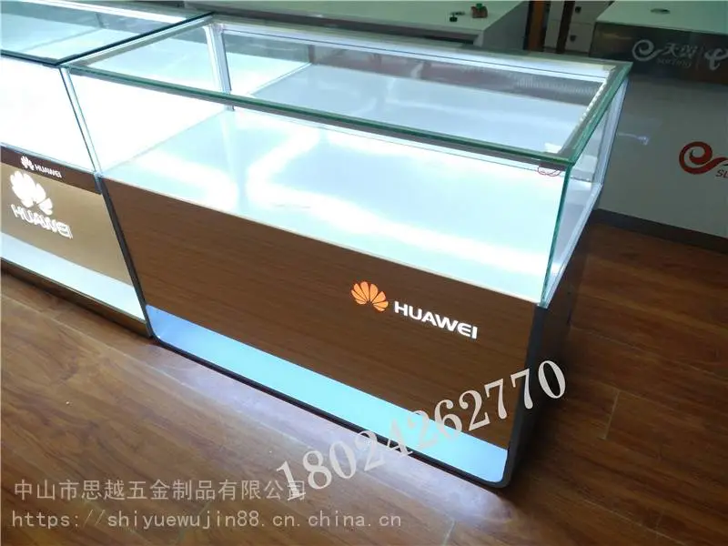 玻璃柜新款联通业务受理台中国移动酒店接待台