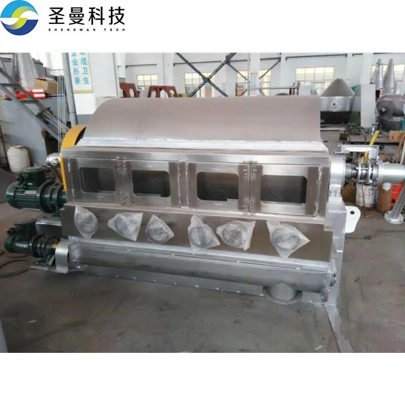 玉米淀粉乳液双滚筒刮板干燥机400Kg 圣曼科技 1000kg/h双滚筒刮板干燥机