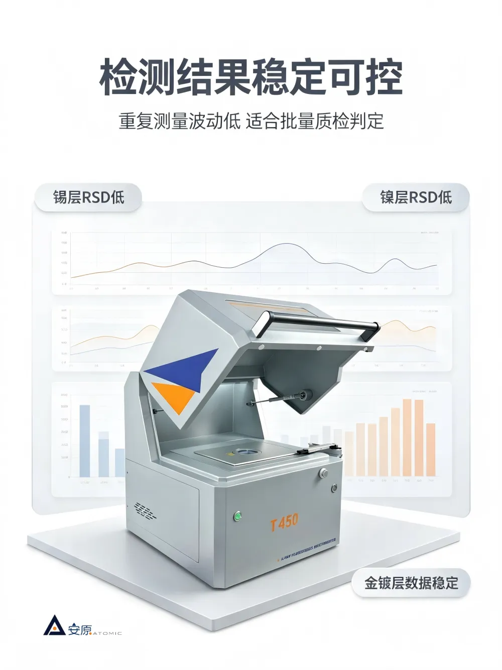 安原T450型膜厚仪可用于PCB线路板行业的厚度分析
