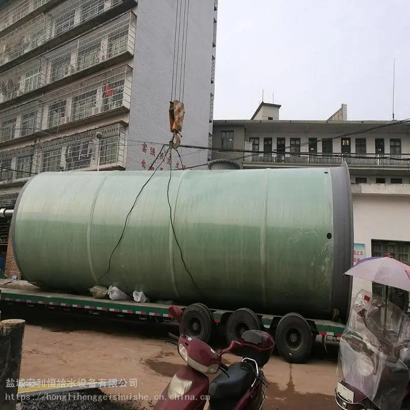 无锡北塘 玻璃钢污水提升泵站 一体预制式排水泵站 粉碎格栅系统