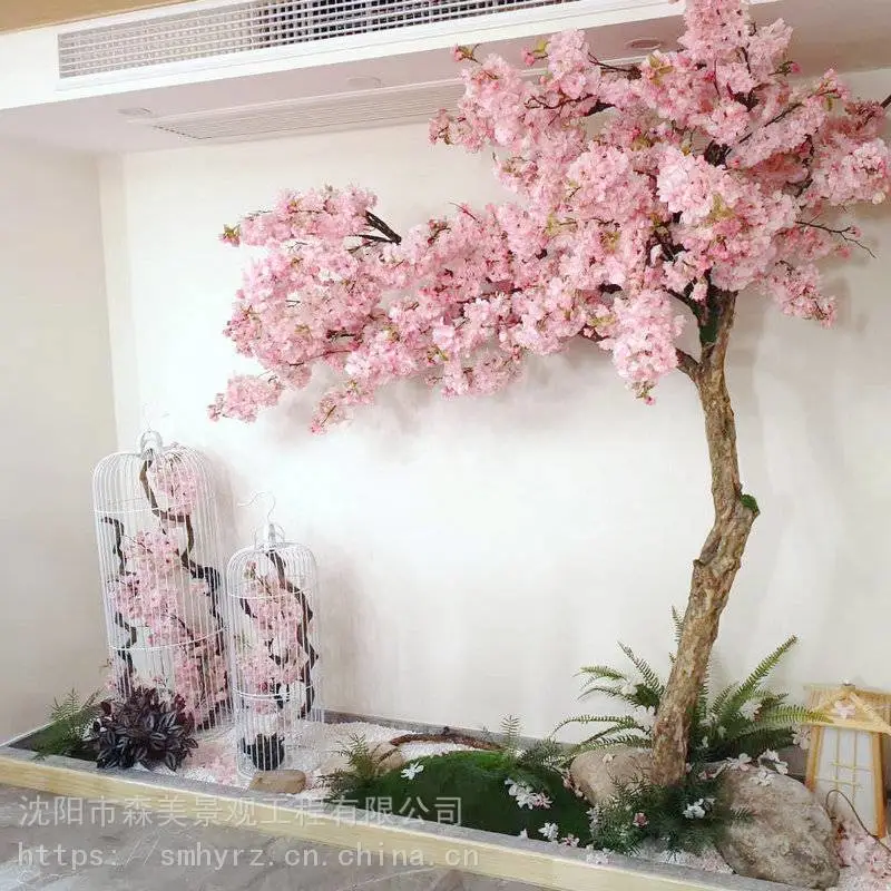 仿真树大门制作森美景观花艺软装